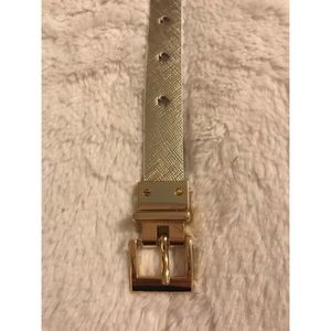 Kate Spade Reversible Gold & White Belt